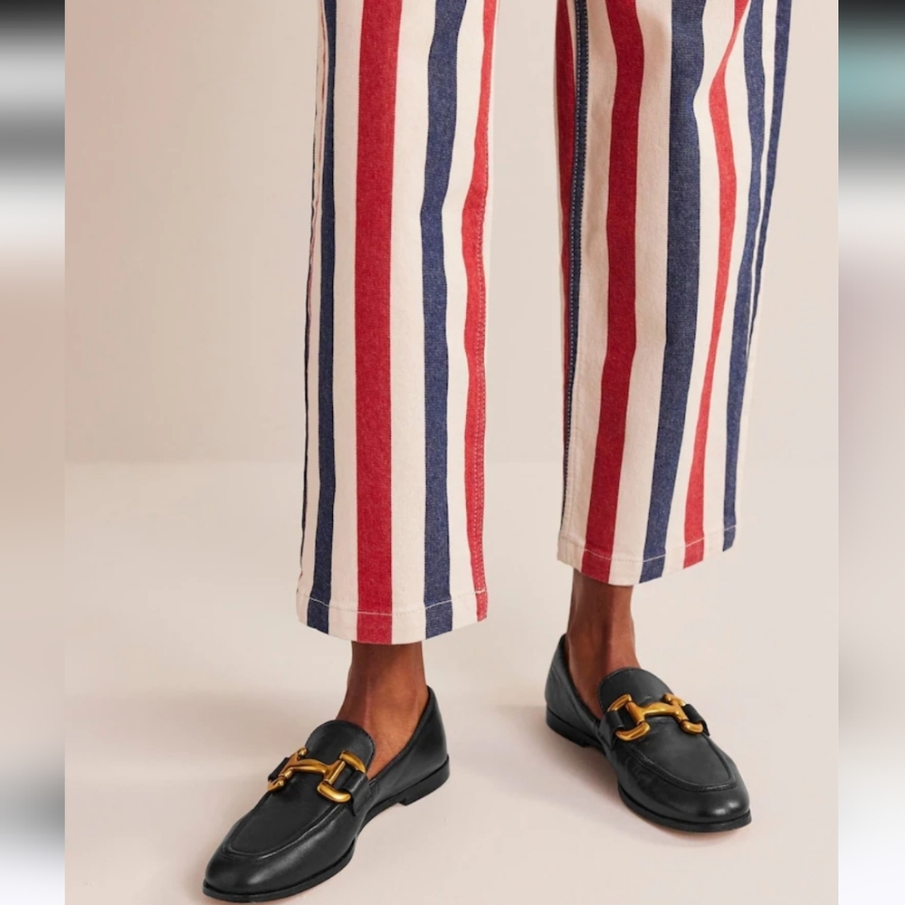 Boden Black Flats with Gold Accent Iris Snaffle - Picture 2 of 11
